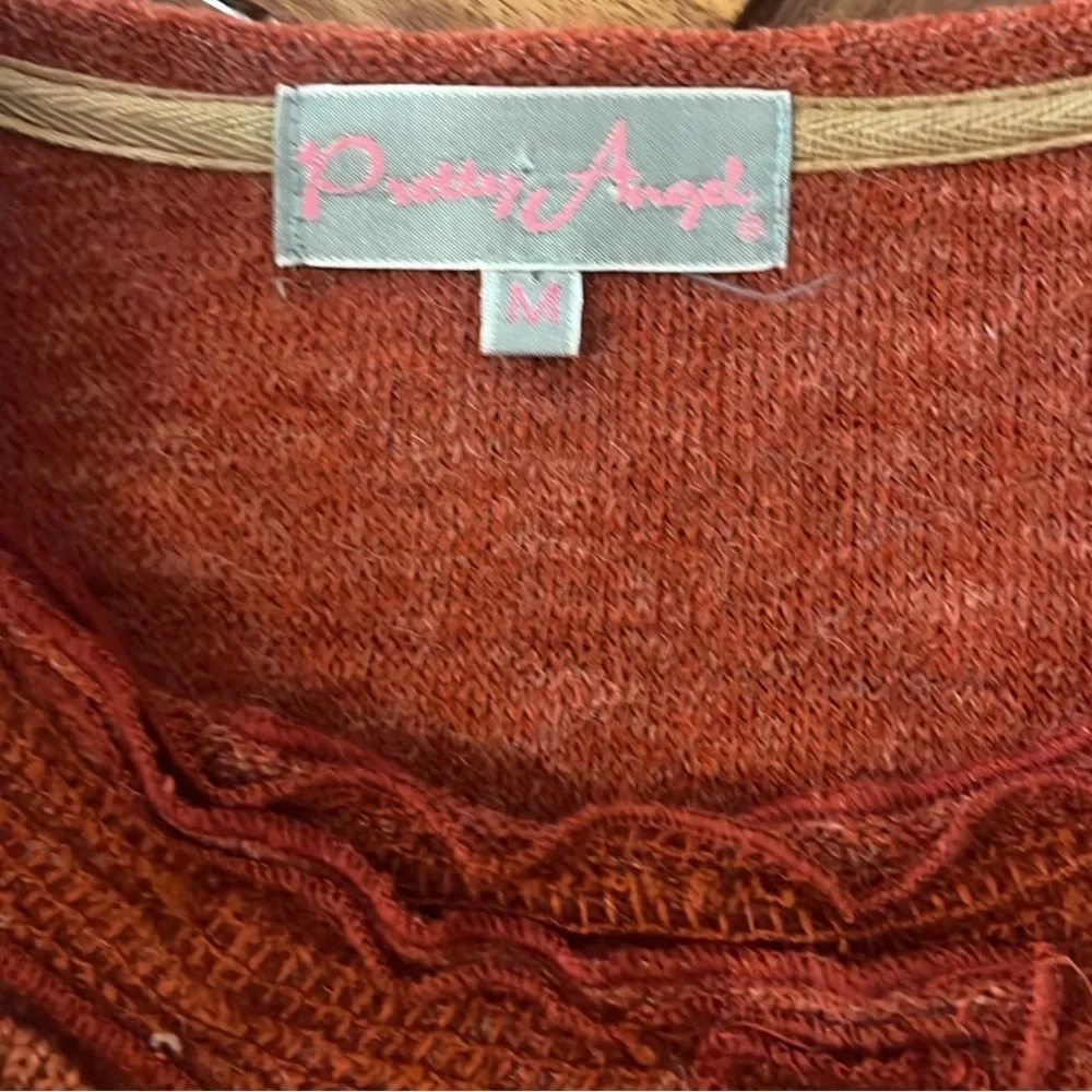 Pretty Angel, Gorgeous Soft Linen Blend Multi-Texture Unique Dress, EUC, Size M - Picture 5 of 10